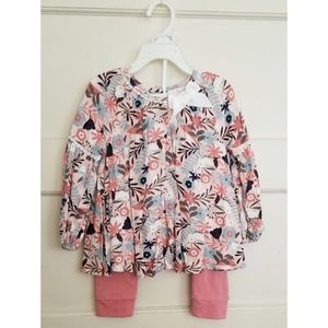 NWT * Toddler Girls Top & Pant set * 18-24mo